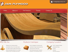 Tablet Screenshot of jainplywoods.com